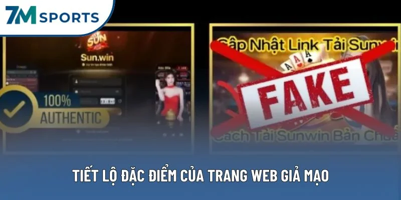 Tiết lộ đặc điểm của trang web giả mạo Tiết lộ đặc điểm của trang web giả mạo